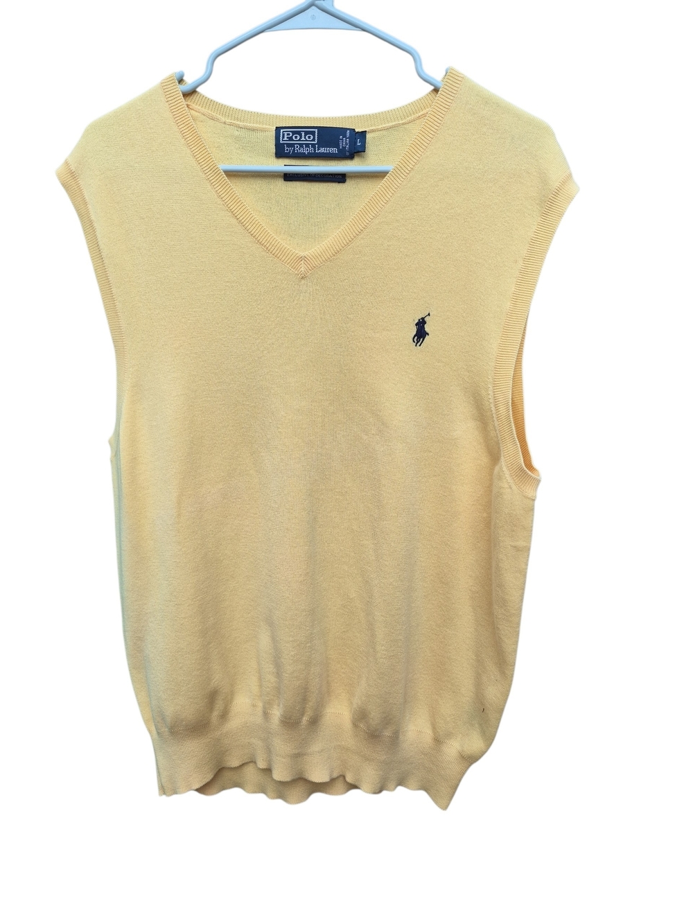 Polo by Ralph Lauren Yellow V-Neck Sweater Vest